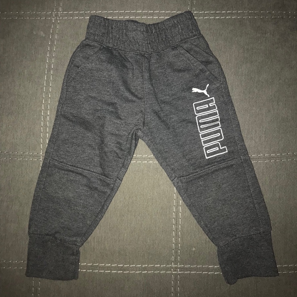 Boys’ Charcoal Grey Puma Joggers, 3T